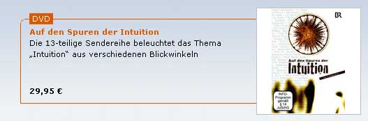 Auf den Spuren der Intuition DVD Bestellung